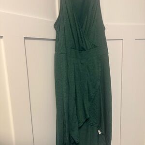 Elegant Green High Low Dress